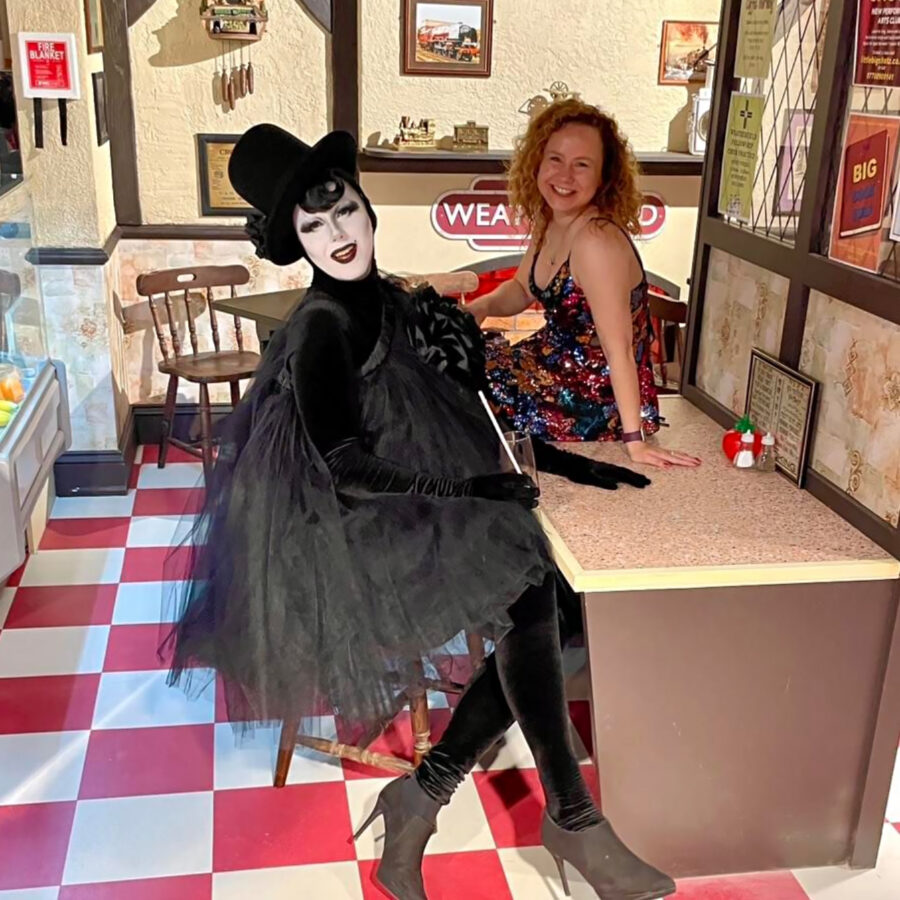 Liquorice Black Gemma Winter Brown Coronation Street Exhibition 900X900